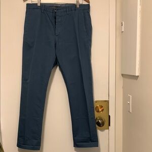 E. Zegna Men's Blue Pants